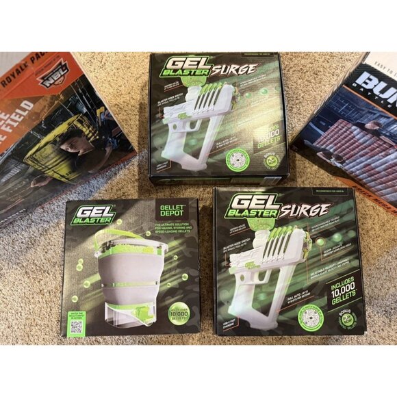 New/Used Gel Blaster Surge Guns *Plus Collapsible Bucket Blow Up Obstacle Bundle - Picture 2 of 2